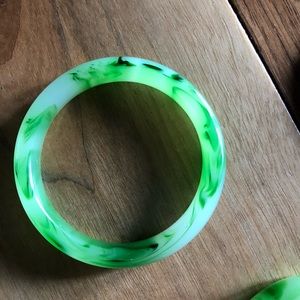 Jade bracelet.